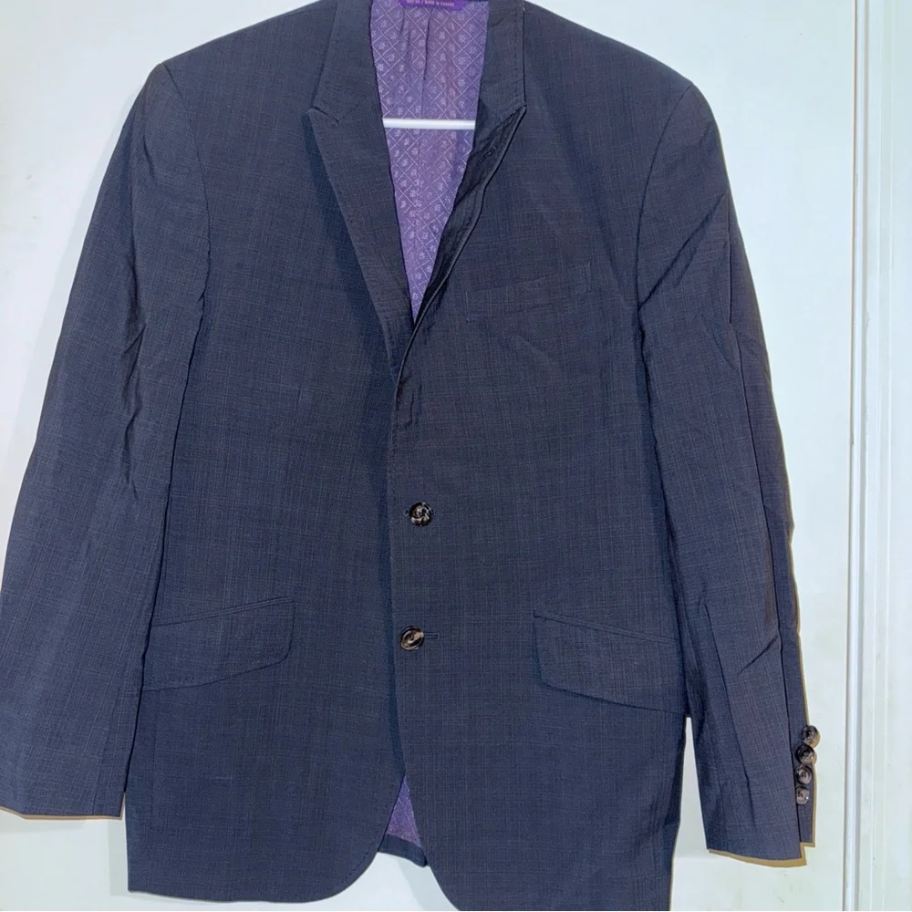 Ted Baker London Endurance Navy  Blazer with Lavender Lining